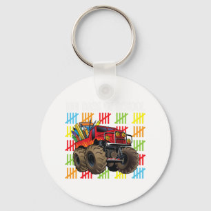 Monstertruck 100e dag van schooljongens Kinder Sleutelhanger