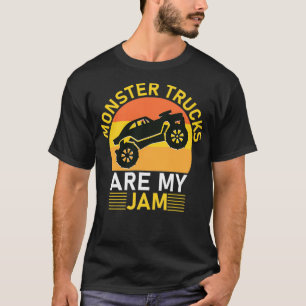 monstertrucks zijn mijn jam monster vrachtwagen nu t-shirt