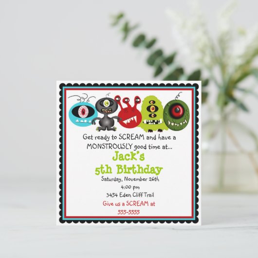 Monsteruitvindingen Kaart (Staand voorkant)