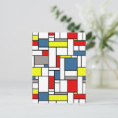 Monstervormig vormontwerp briefkaart (Staand voorkant)