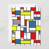 Monstervormig vormontwerp briefkaart (Voorkant / Achterkant)