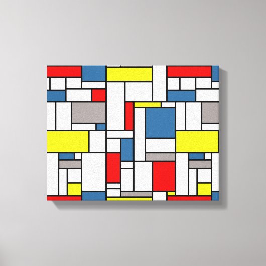 Monstervormig vormontwerp canvas afdruk (Voorkant)