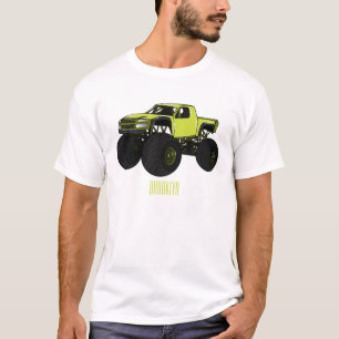 Monstervrachtwagen cartoon illustratie t-shirt