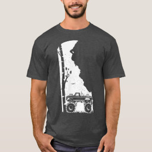 Monstervrachtwagen — Delaware off-road forest ar T-shirt