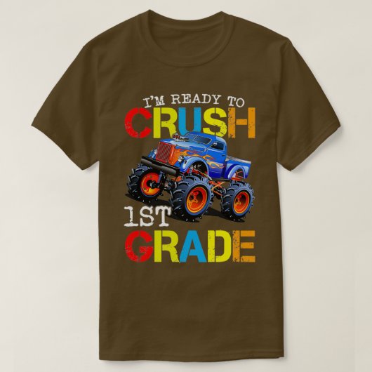 Monstervrachtwagen Eerste graad Im Klaar om 1st Gr T-shirt (Design voorkant)