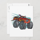 monsterwagen briefkaart (Voorkant / Achterkant)