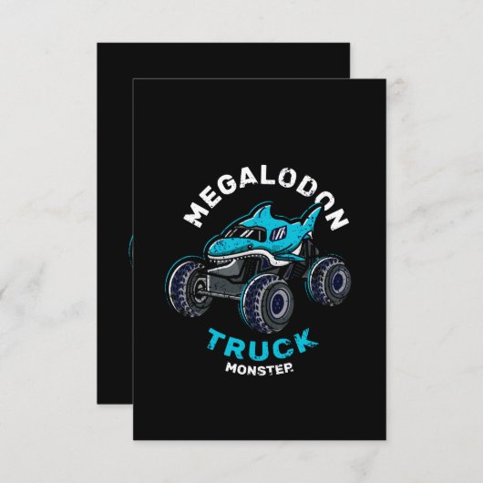 monsterwagen kaart (Voorkant / Achterkant)