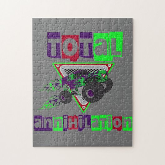 monsterwagen met harde kern legpuzzel (Verticaal)