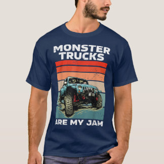 monsterwagens zijn mijn jam t-shirt