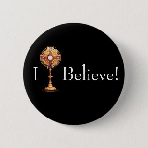 Monstrance, geloof ik Button