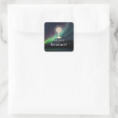 Monstrance Source & Summit Aurora Borealis Vierkante Sticker (Tas)