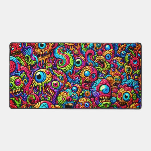 Monstre Abstrait coloré (Recto)