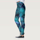 Monstre de dragon de mer Turquoise Leggings person (Gauche)