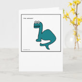 Monstre de mer - carte de voeux (Fleur jaune)