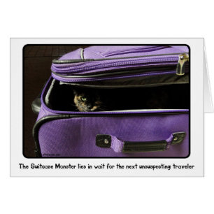 Monstre de valise de chat d'écaille