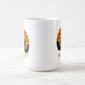 Monstre d'Halloween au coucher du soleil Coffe Mug (Centre)