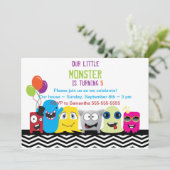 Monstre d'une bonne invitation de fête (Debout devant)