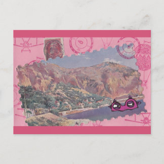 Monstre d'une carte postale de vacances