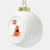 monstre manger des gens, Snowflake cadre ornement (Droite)