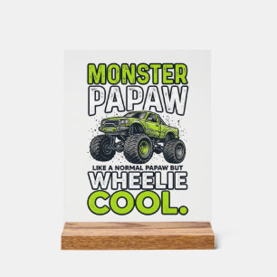 Monstre Papaw Roues Cool Drôle Monstre Camion Dési