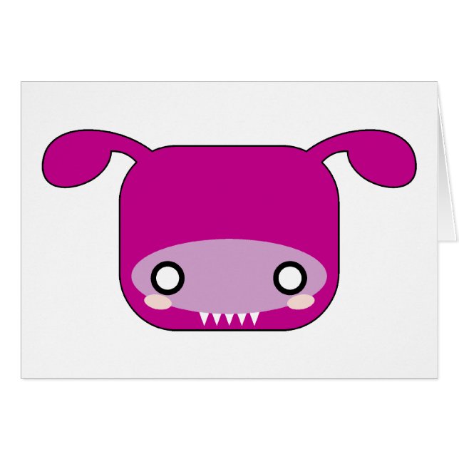 Monstre pourpre de Kawaii (Devant horizontal)