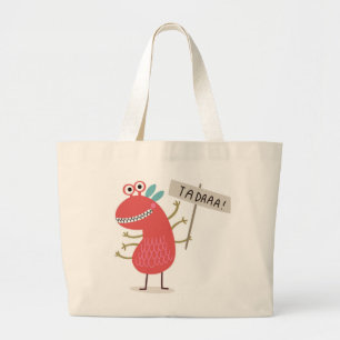 MONSTRE ROUGE TA DAAA ! SAC FOURRE-TOUT PERSONNALI