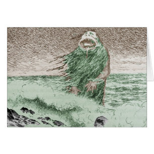 Monstre sortant de l'eau