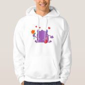 Monstre Violet En Amour Mens Sweat - shirt à capuc (Devant)
