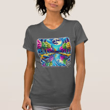 Monstream Creek Pop-Art Natuur Design T-shirt