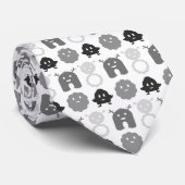 Monstres dans une cravate de rangée - noire et (Roulé)