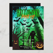 Monstres d'horreur dans la forêt Invitation de la (Devant / Derrière)