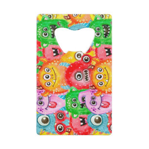 Monstres Drôle, Aquarelle Motif sans couture.