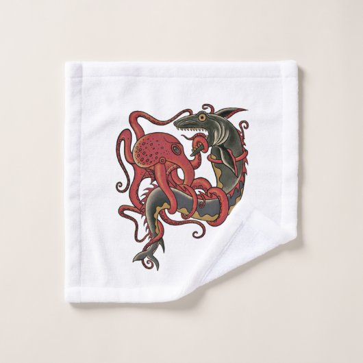monstres marins (Gant de toilette)