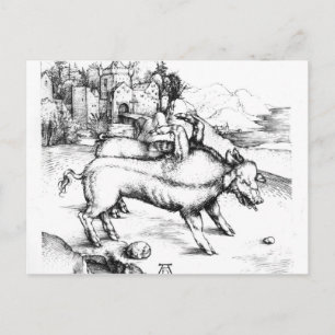 Monstro Pig Briefkaart