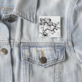 Monstro Pig Vierkante Button 5,1 Cm (In situ)