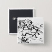 Monstro Pig Vierkante Button 5,1 Cm (Voorkant /achterkant)