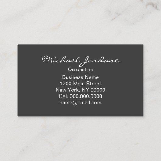 Monstrosités de 1818 ~ Carte de visite (Dos)