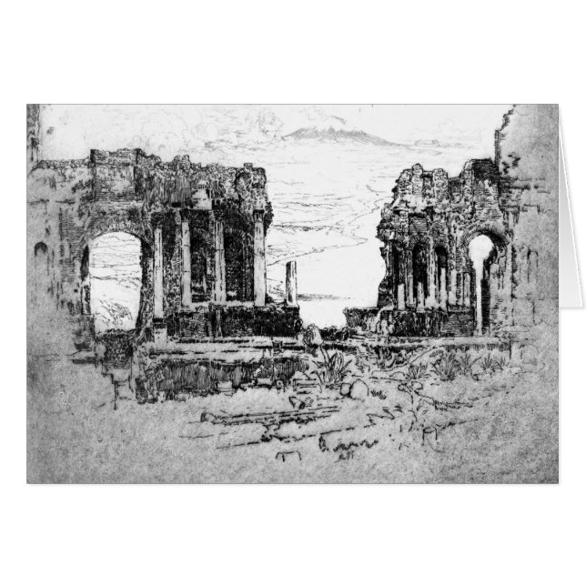 Mont Aetna de Taormina 1913 (Devant horizontal)