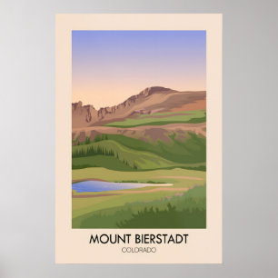 Mont Bierstadt Colorado USA Affiche de voyage