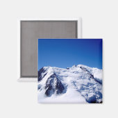 Mont Blanc-bergmassief. Magneet (Voorkant / Achterkant)