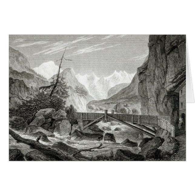 Mont Blanc des bains de St Didier (Devant horizontal)