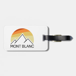 Mont Blanc France Retro Bagagelabel