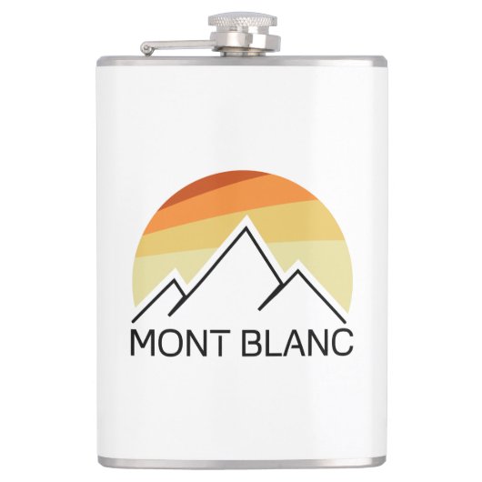 Mont Blanc France Retro Heupfles (Voorkant)