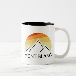 Mont Blanc France Retro Tweekleurige Koffiemok