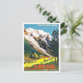 Mont Blanc France vintage Briefkaart (Staand voorkant)