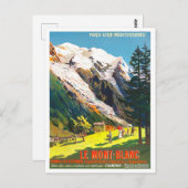 Mont Blanc France vintage Briefkaart (Voorkant / Achterkant)