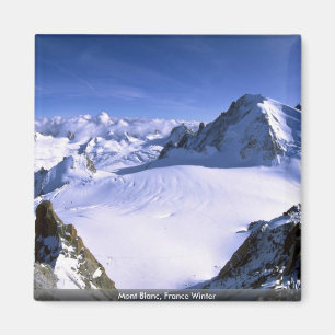 Mont Blanc, France Winter Magneet