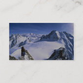 Mont Blanc, France Winter Visitekaartje (Achterkant)