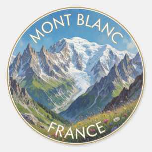 Mont Blanc Frankrijk Alpenberg Ronde Sticker
