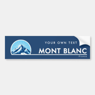 Mont Blanc Frankrijk berg skioord Bumpersticker